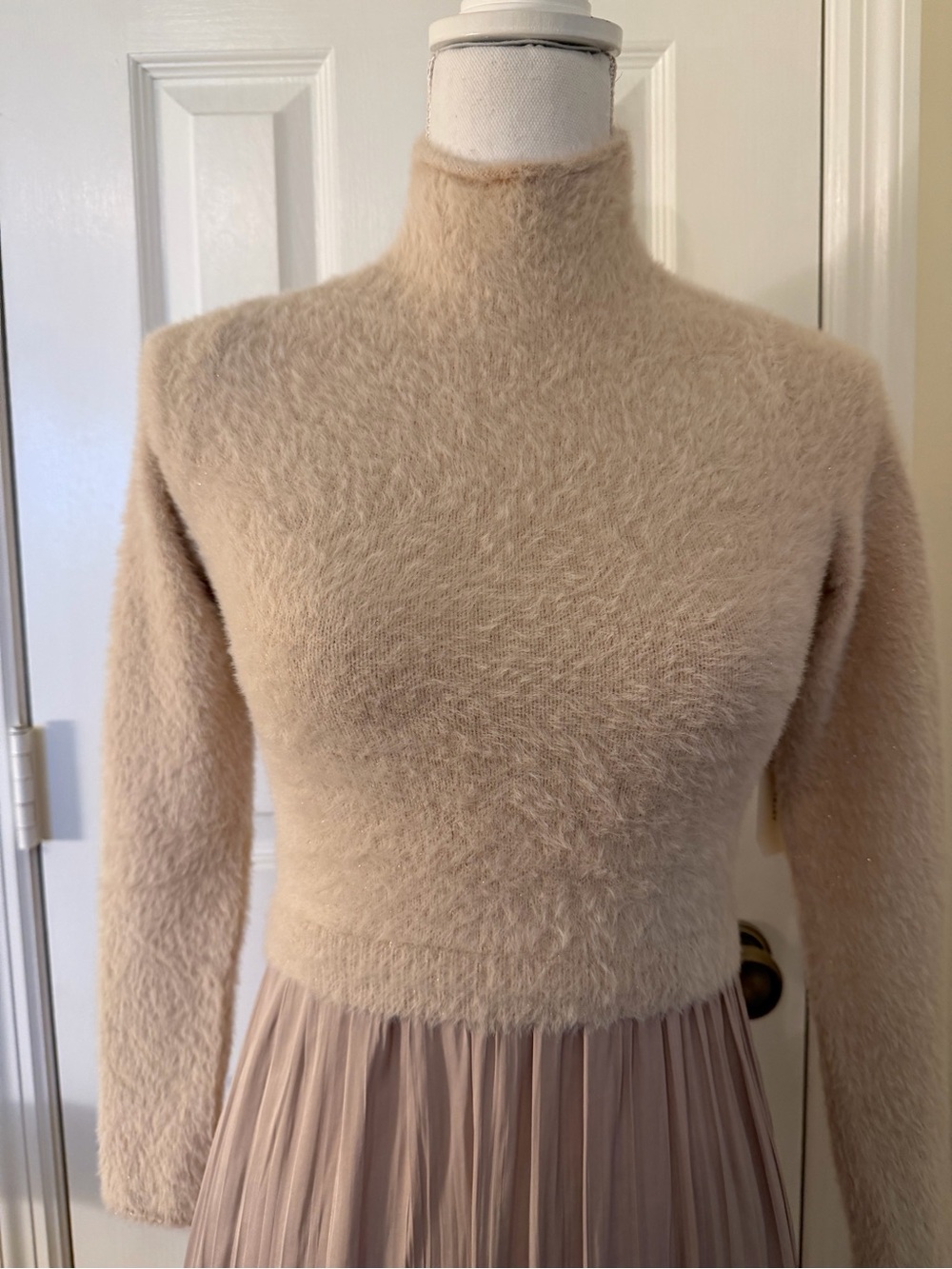 Anthropologie The Thea Long Sleeve Eyelash Twofer Sweater Dress NWT! - Picture 12 of 14